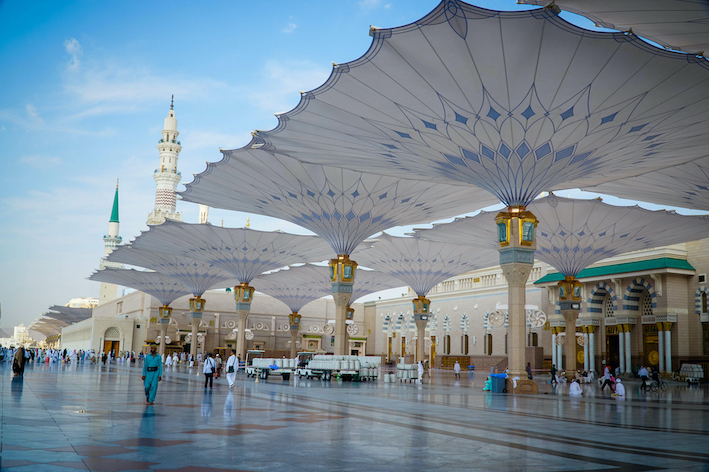 تظليل سطح المسجد النبوي